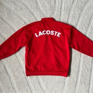 Lacoste Boys 6 Red Sport Jacket Track Jacket Full Zip